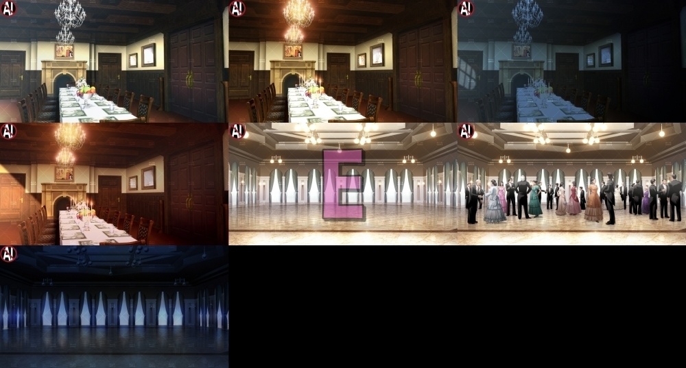 みにくる背景CG分割素材集『お屋敷編』part04A~E【背景素材集】