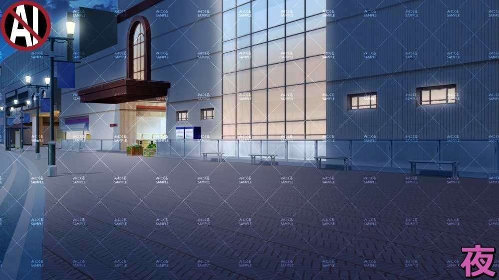 【背景素材】駅 (日常編part07+α-town01)