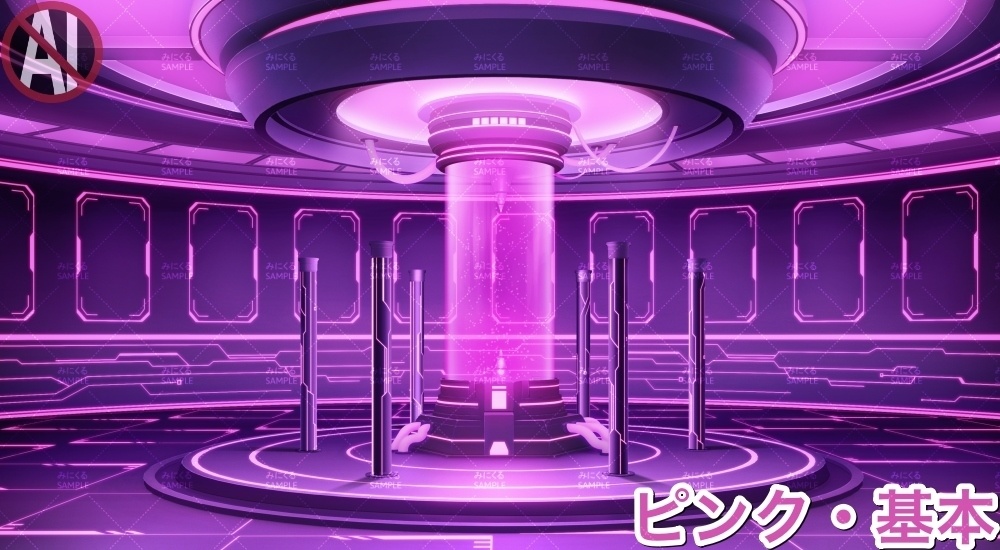 【背景素材】エネルギー供給室 (未来編part02-energy_room)