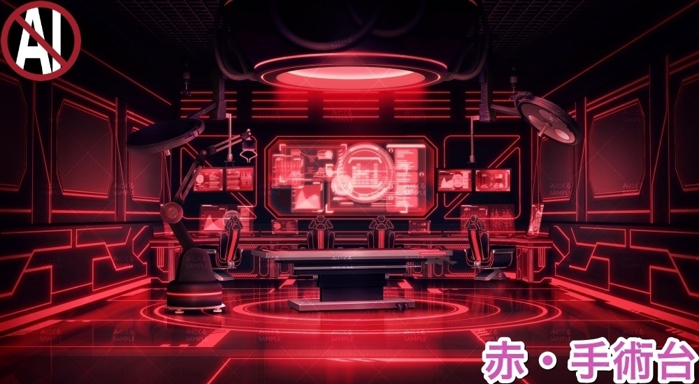 【背景素材】研究室A (未来編part02-Bw_room)