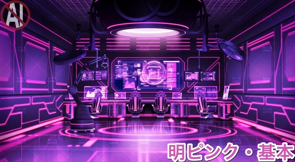 【背景素材】研究室A_明るいver. (未来編part02-Bw_room_L)