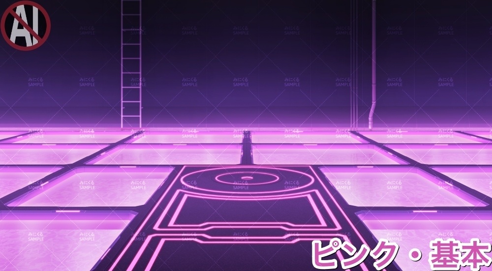 【背景素材】床下プール (未来編part02-pool)