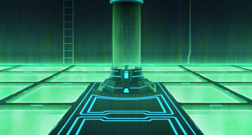 【背景素材】床下プール (未来編part02-pool)