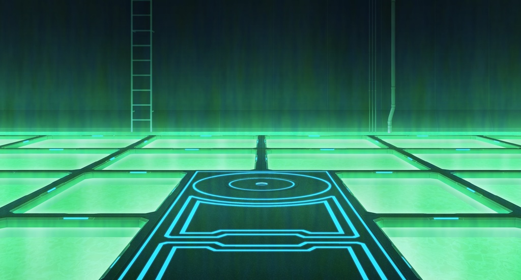 【背景素材】床下プール (未来編part02-pool)