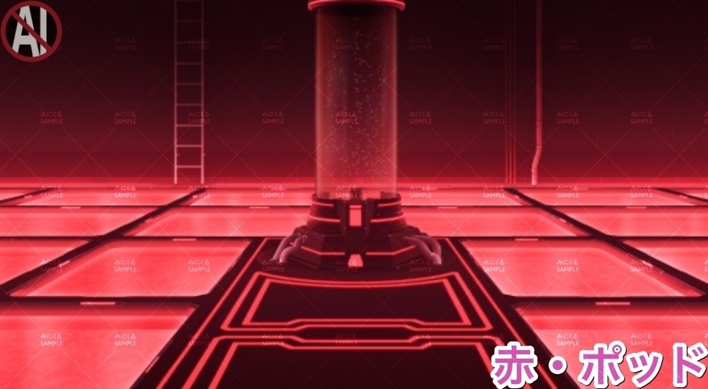 【背景素材】床下プール (未来編part02-pool)