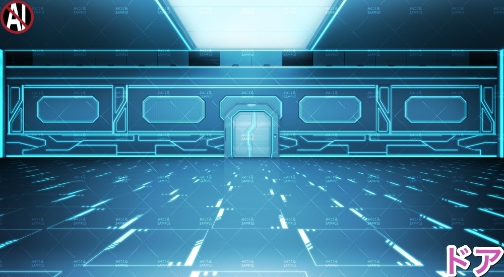 【背景素材】戦闘部屋A (未来編part02-battle_roomA)