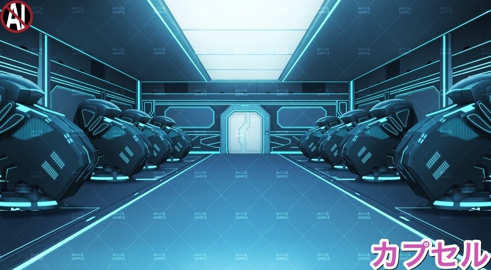 【背景素材】戦闘部屋B(未来編part02-battle_roomB)
