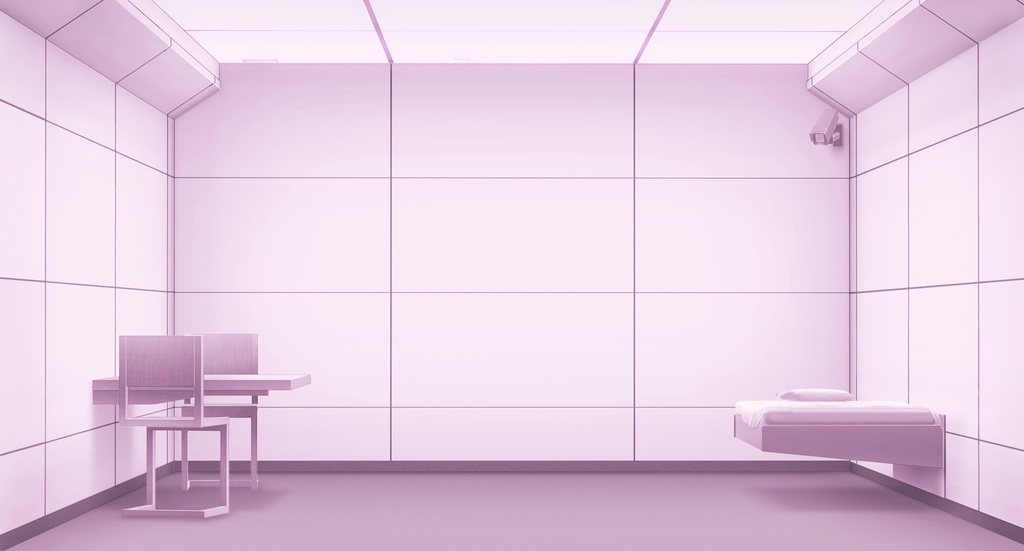 【背景素材】戦闘員の部屋_白(未来編part02-combatant's_room_w)