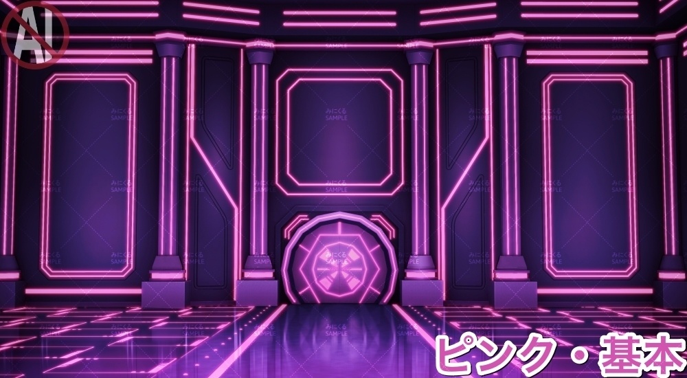 【背景素材】ホール(未来編part02-hall)