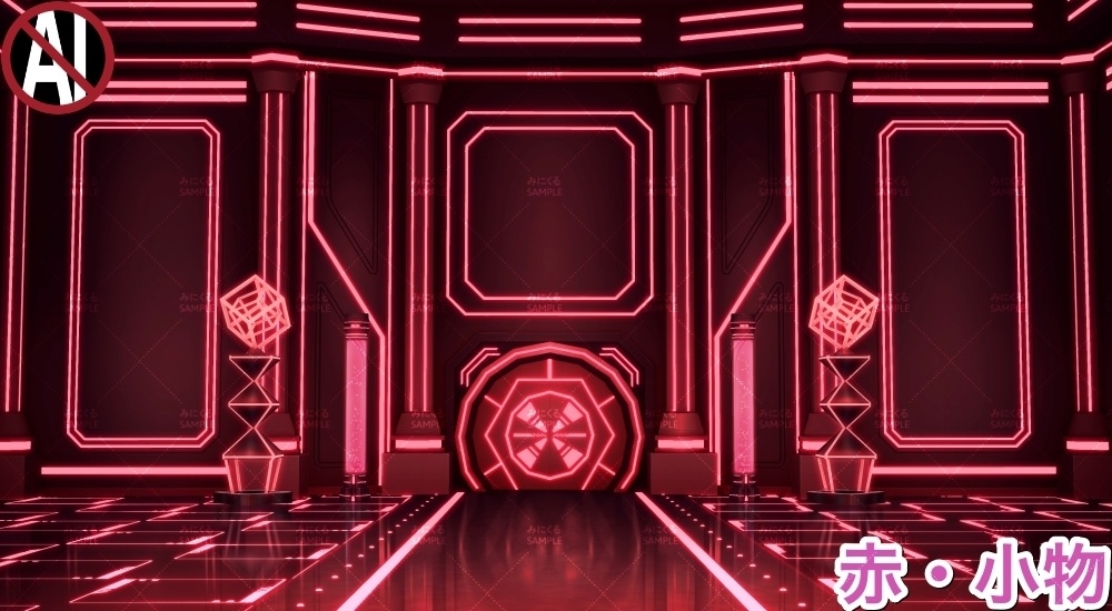 【背景素材】ホール(未来編part02-hall)