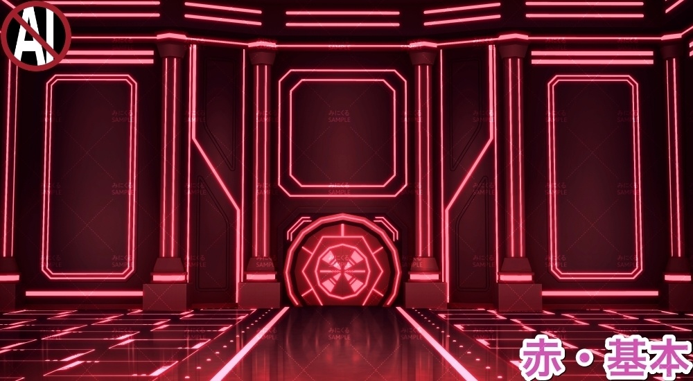 【背景素材】ホール(未来編part02-hall)