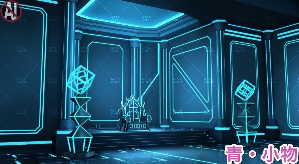 【背景素材】玉座の間(未来編part02-throne_room)