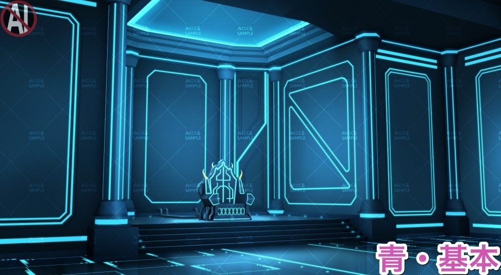 【背景素材】玉座の間(未来編part02-throne_room)