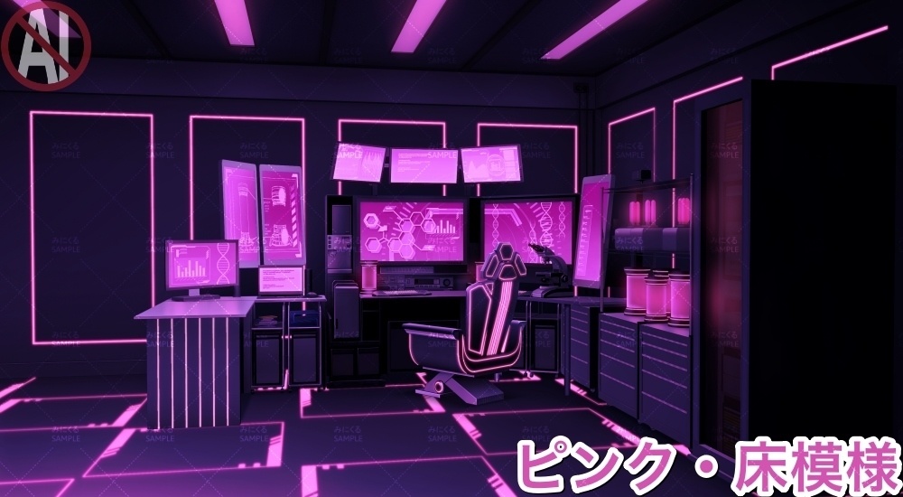 【背景素材】研究室B(未来編part02-laboratory)