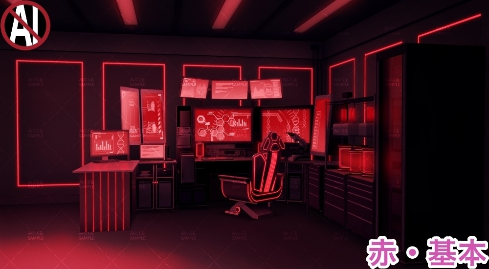 【背景素材】研究室B(未来編part02-laboratory)