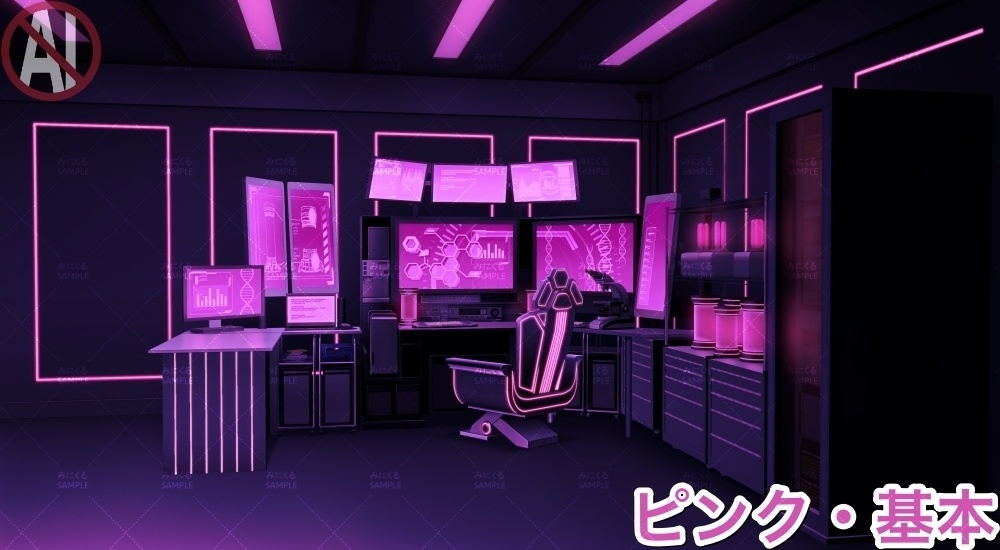 【背景素材】研究室B(未来編part02-laboratory)