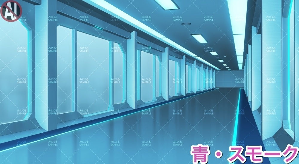 【背景素材】牢屋斜め(未来編part02-prison_room_an02)