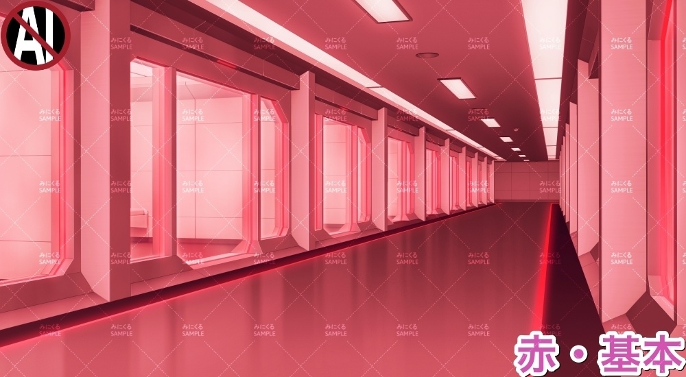 【背景素材】牢屋斜め(未来編part02-prison_room_an02)