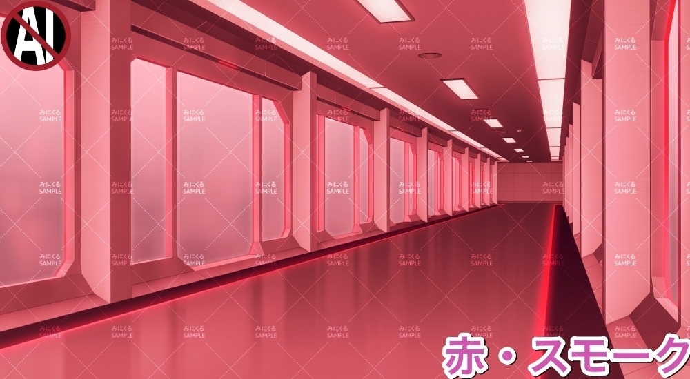 【背景素材】牢屋斜め(未来編part02-prison_room_an02)