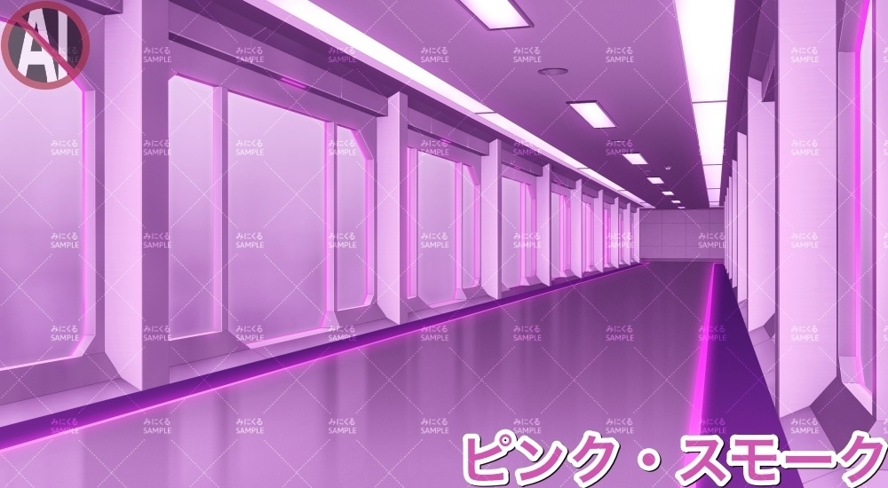 【背景素材】牢屋斜め(未来編part02-prison_room_an02)