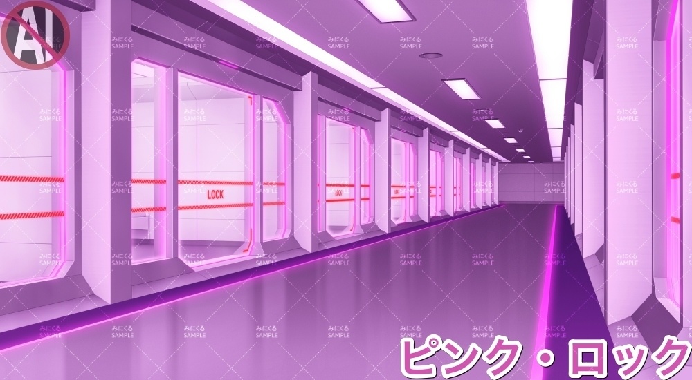 【背景素材】牢屋斜め(未来編part02-prison_room_an02)