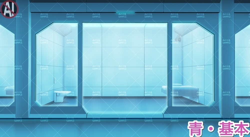 【背景素材】牢屋正面(未来編part02-prison_room_an01)