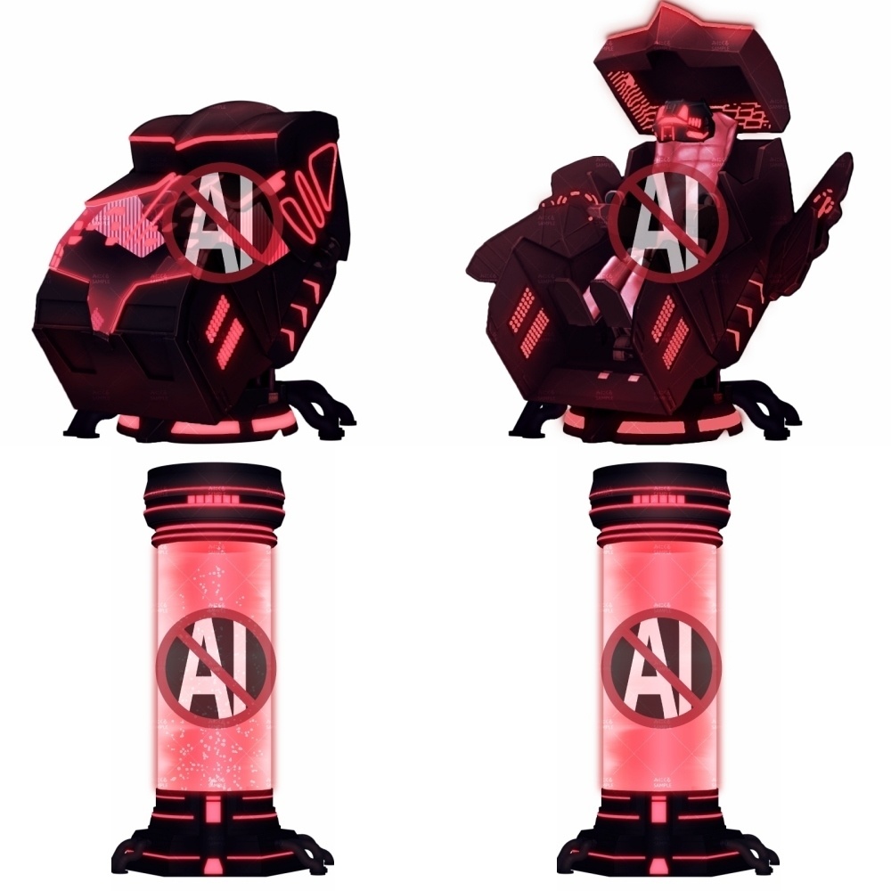 みにくる背景CG素材集『未来編』part02-Red×Black-B【背景素材集】