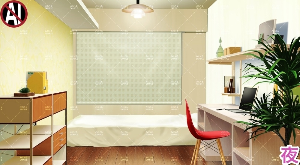 【背景素材】部屋①(日常編part23-cityscape_room04)