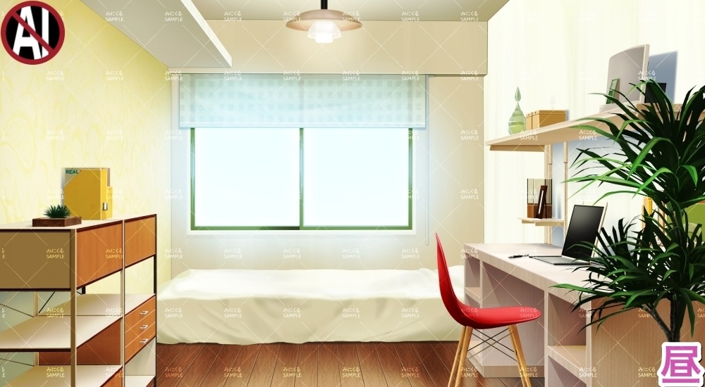 【背景素材】部屋①(日常編part23-cityscape_room04)