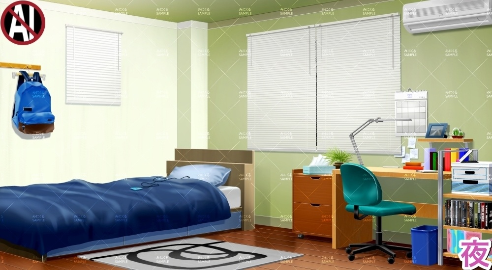 【背景素材】部屋②(日常編part23-cityscape_room05)