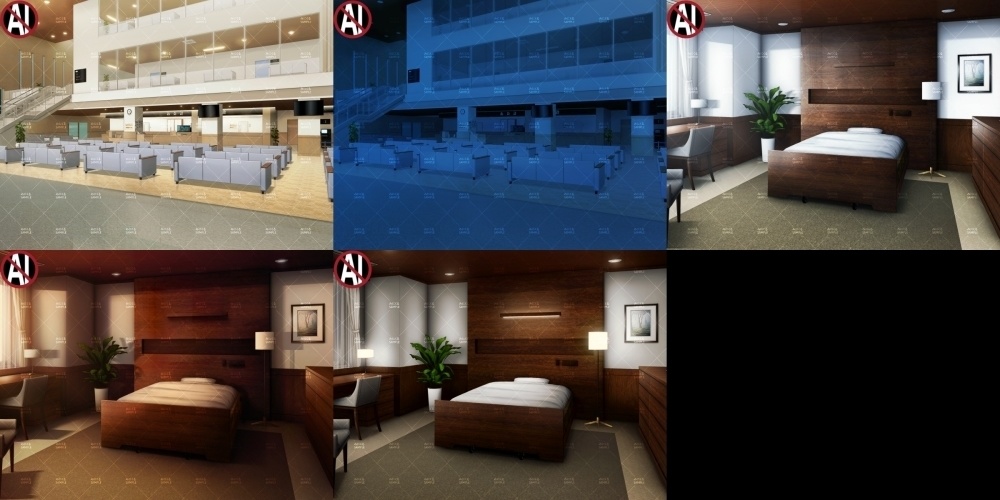 みにくる背景CG素材集『病院編』part02-大学病院-A