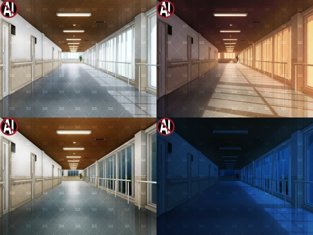 みにくる背景CG素材集『病院編』part02-大学病院-B