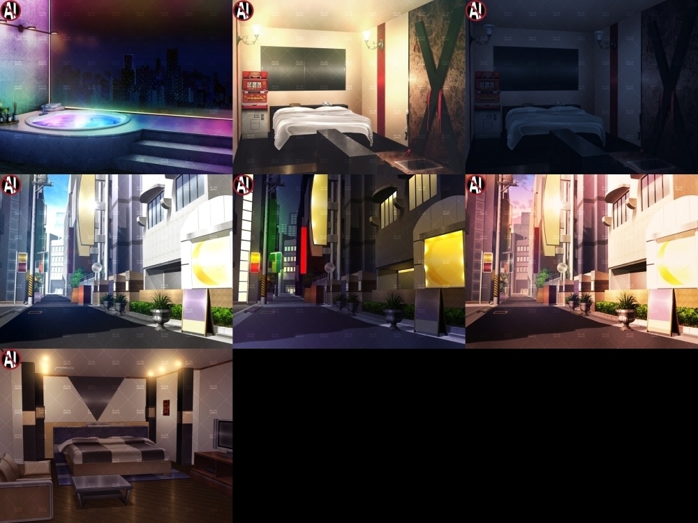 【再販素材パッケージ】みにくる背景CG素材集『大人の背景』part01