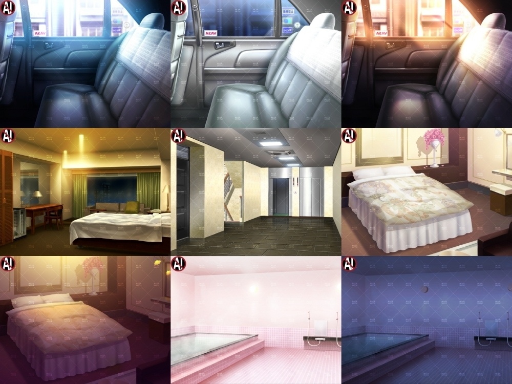 【再販素材パッケージ】みにくる背景CG素材集『大人の背景』part02-夜のお店-