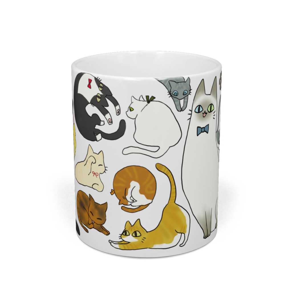 ねこねこマグカップ