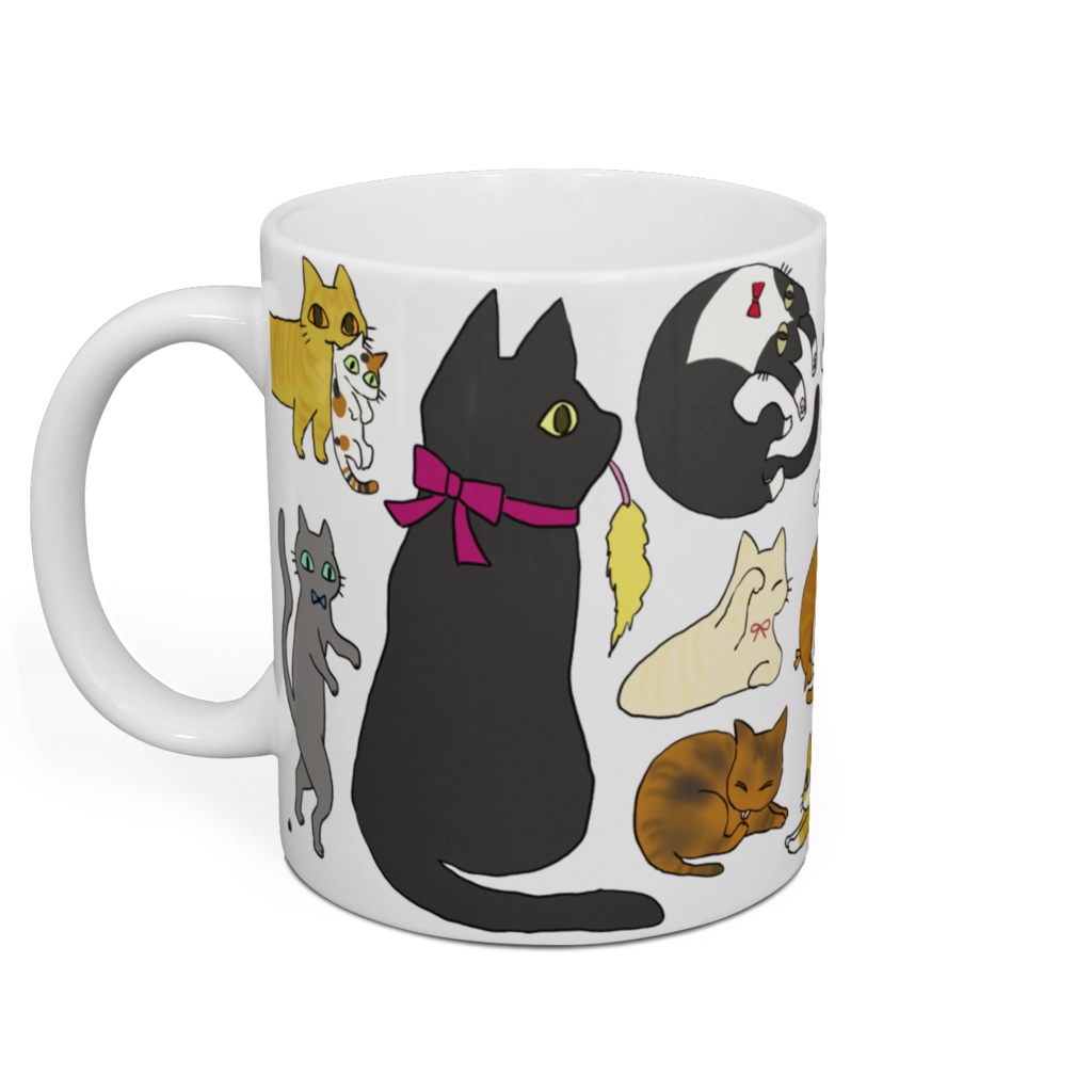 ねこねこマグカップ