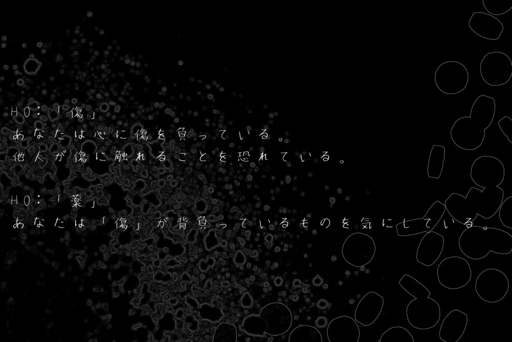 CoCシナリオ「傷には薬を。あなたには××を。」