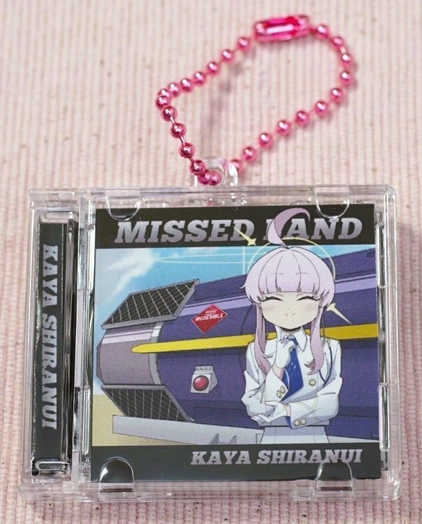 不知火カヤ ミニCD風キーホルダー「MISSED LAND」