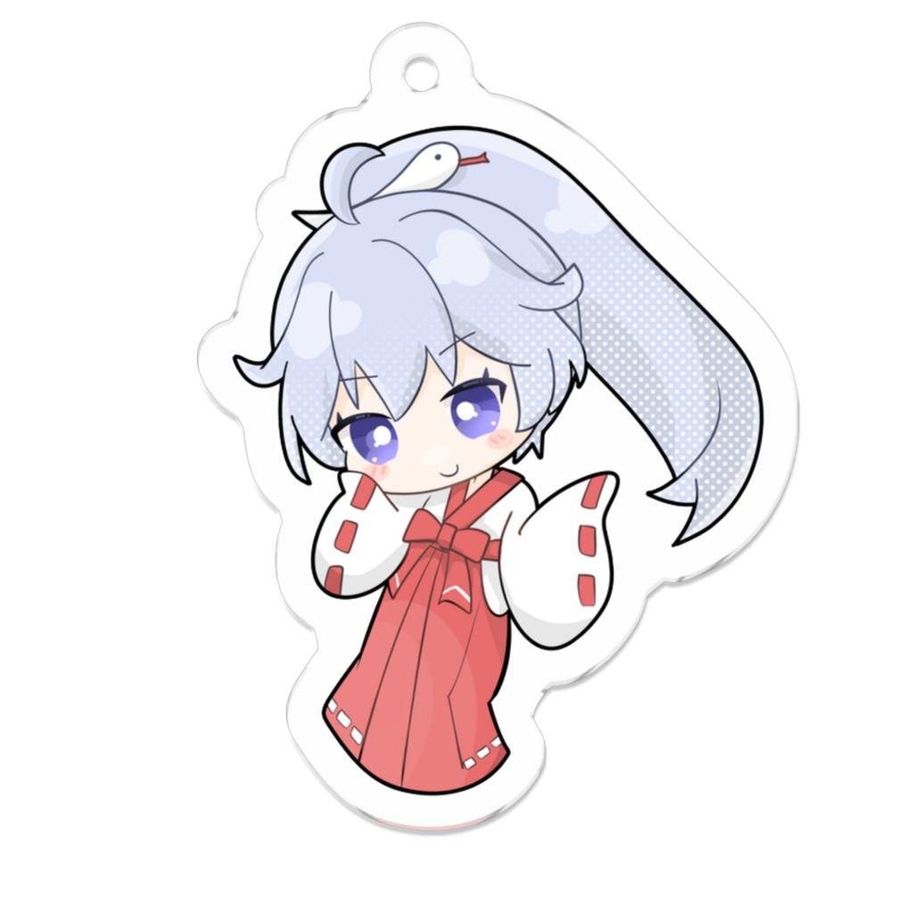 白蛇ねむアクキー キリッver