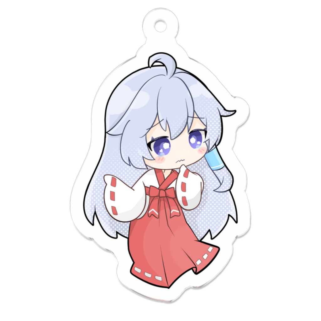 白蛇ねむアクキー 涙目ver