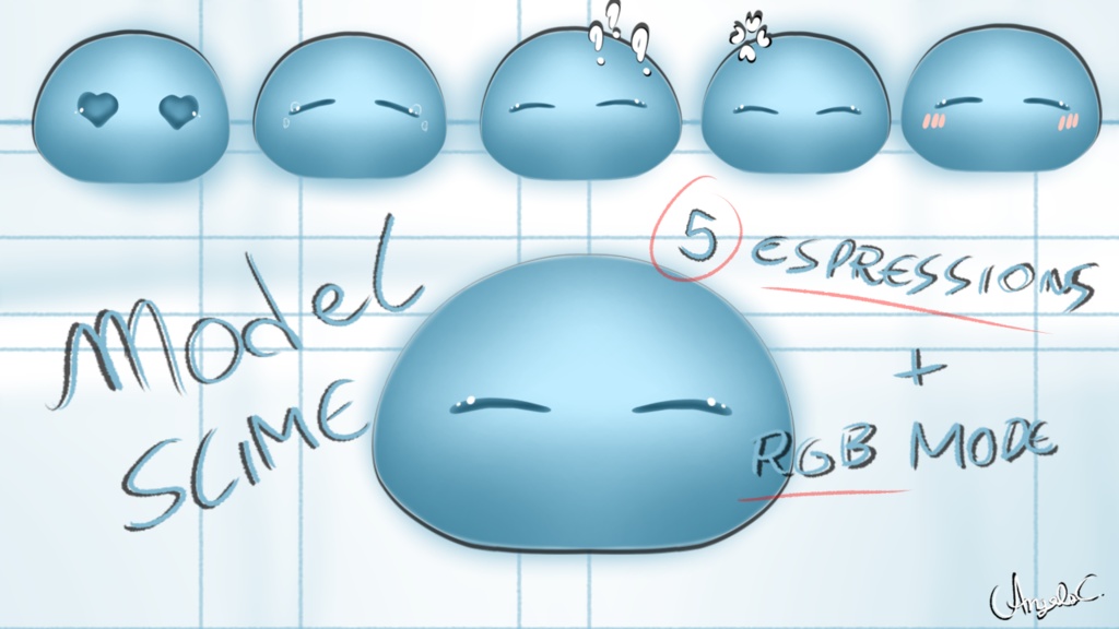 【Live2d Model】Model Slime【Vtube Studio】