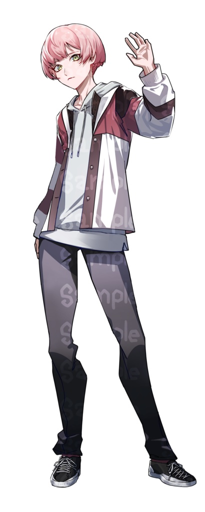 ピンク髪の少年