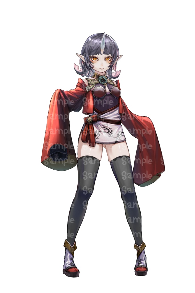 角がある女の子