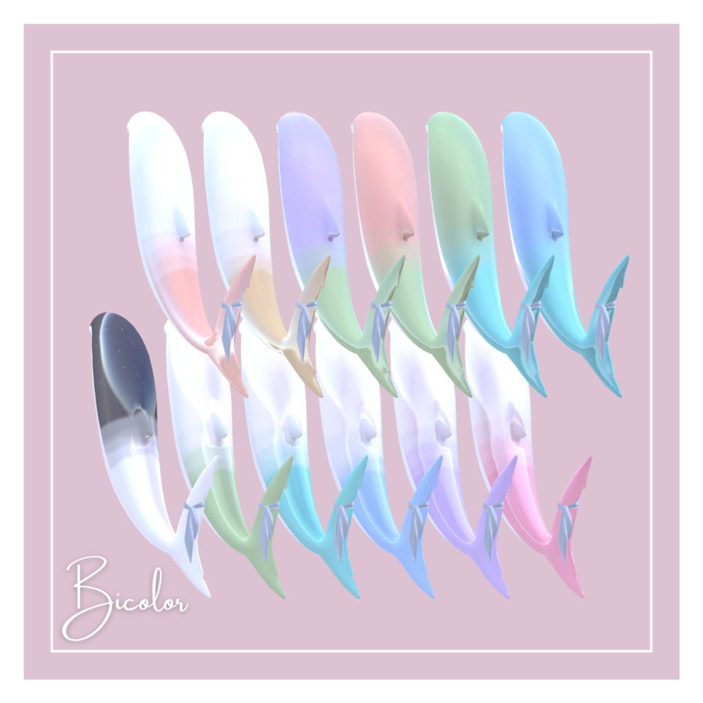 🦈Rurune Jewelry Tail💎33colors【ルルネ用】しっぽテクスチャ