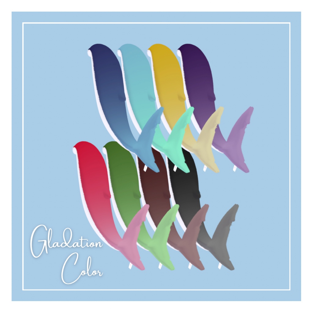 🦈Rurune Fluffy Tail🧸41colors【ルルネ用】しっぽテクスチャ