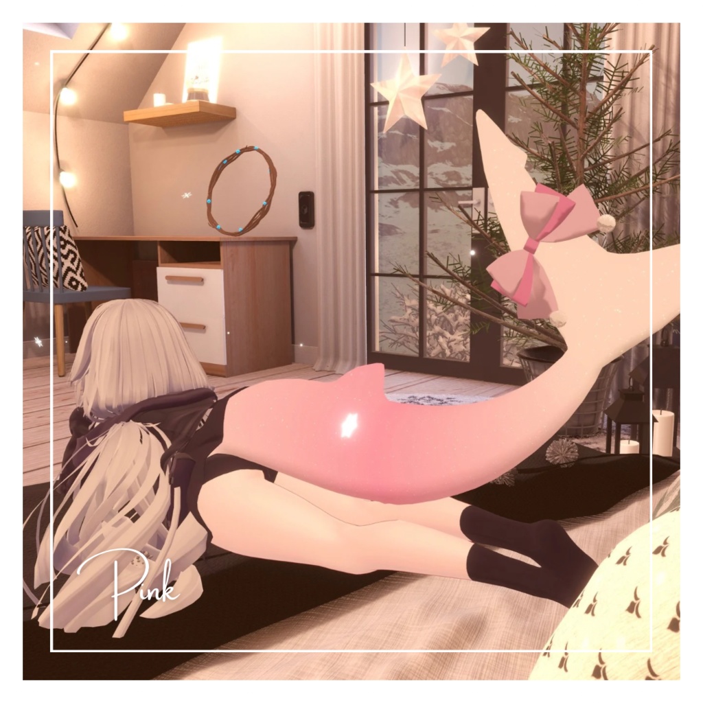 🦈Rurune Snowy Tail❄5colors【ルルネ用】雪降るパーティクル付き