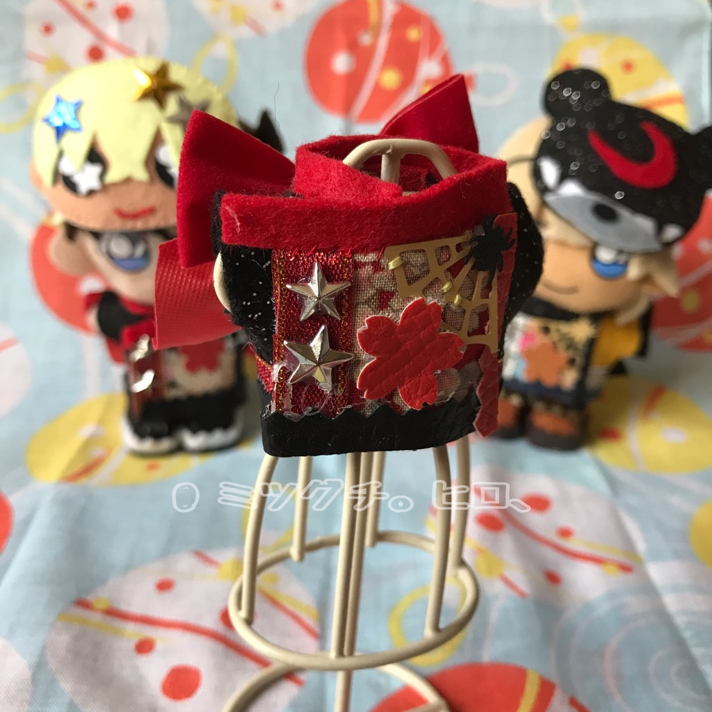 コナン10㎝ぬい服 和風ジャケット お面付