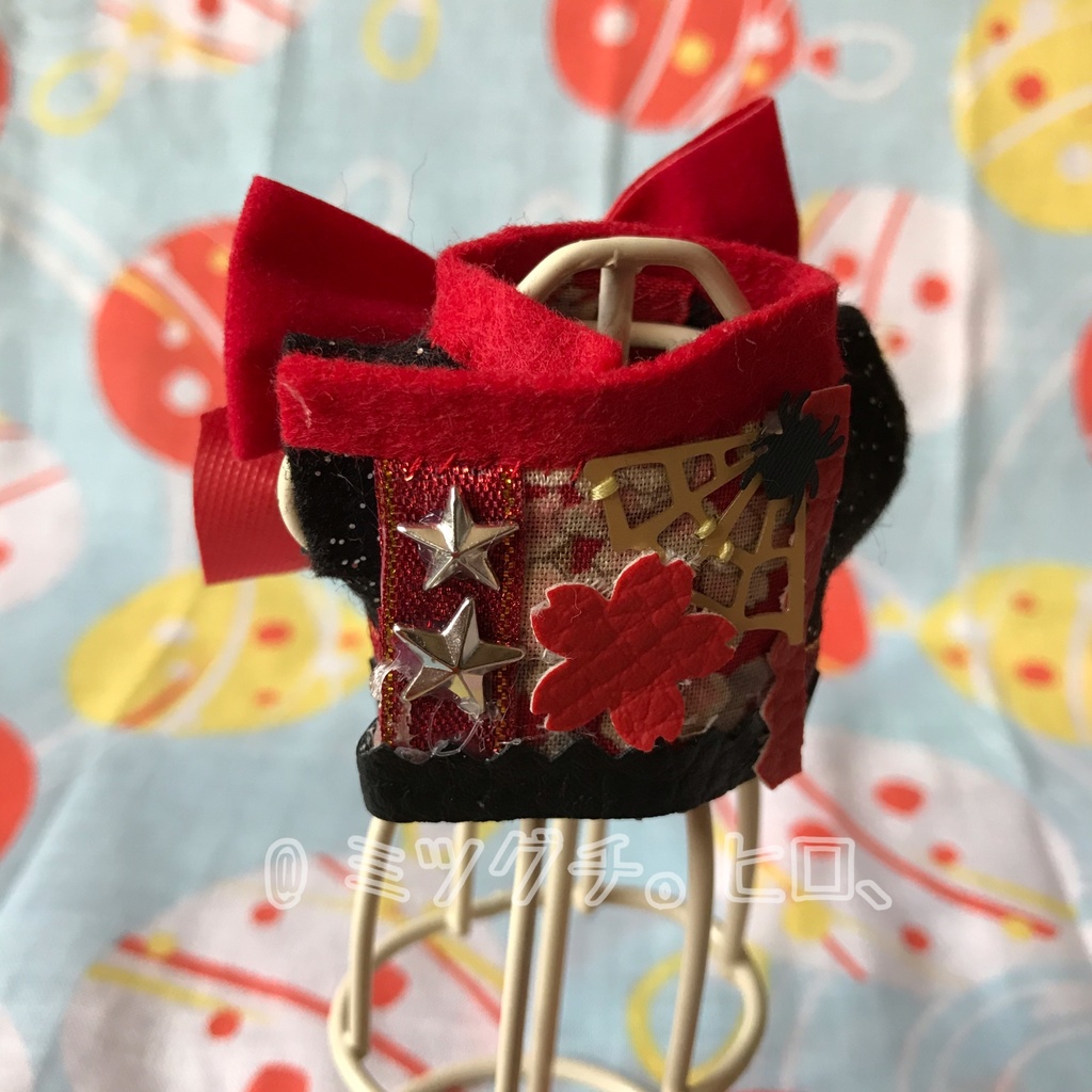 コナン10㎝ぬい服 和風ジャケット お面付