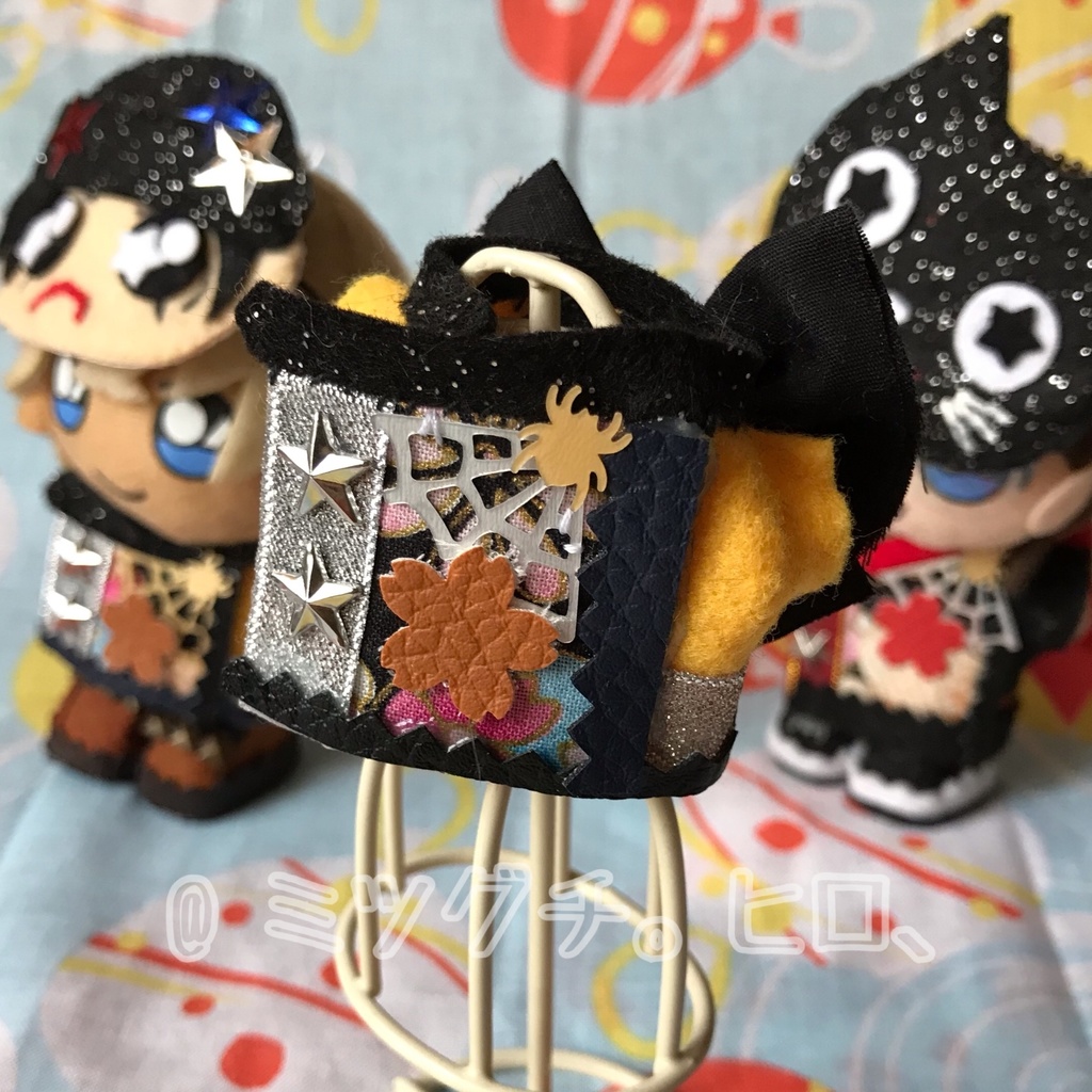 コナン10㎝ぬい服 和風ジャケット お面付 (黄)