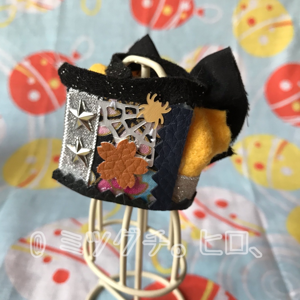 コナン10㎝ぬい服 和風ジャケット お面付 (黄)